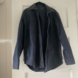 GH Bass Dark Blue Denim Jacket duck canvas feel